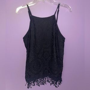 Black tank top. Size: Medium